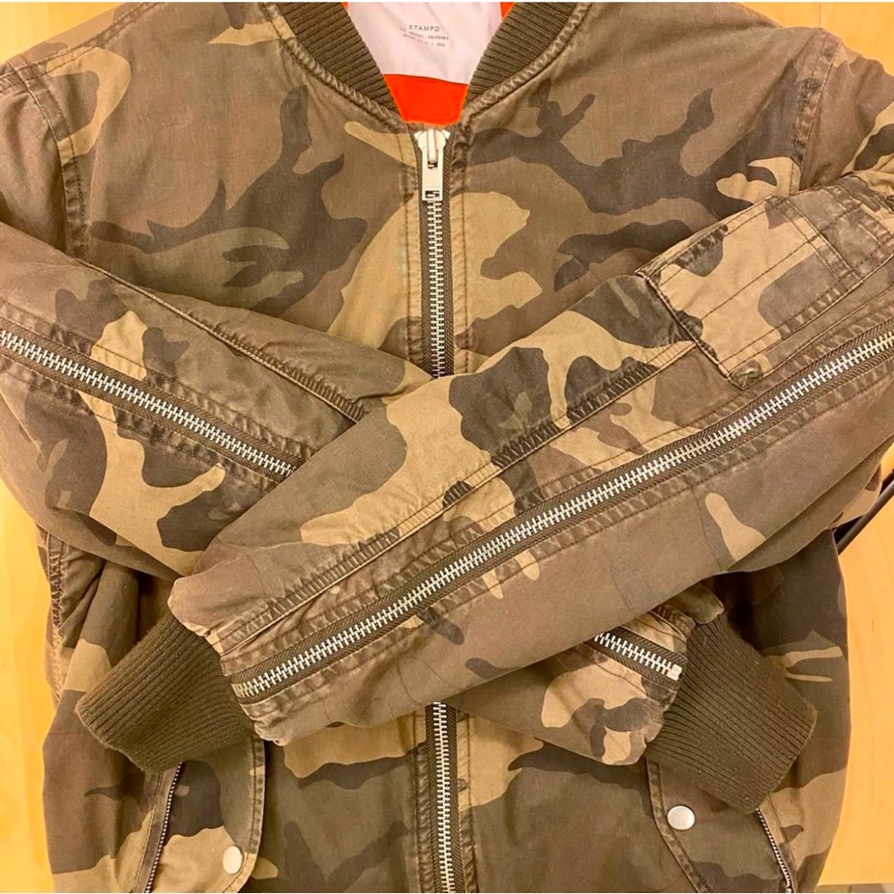 Camo green number brand new jacket